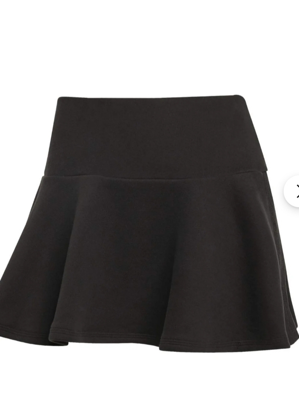 adidas Black Flared Skater Skirt - Picture 2 of 7